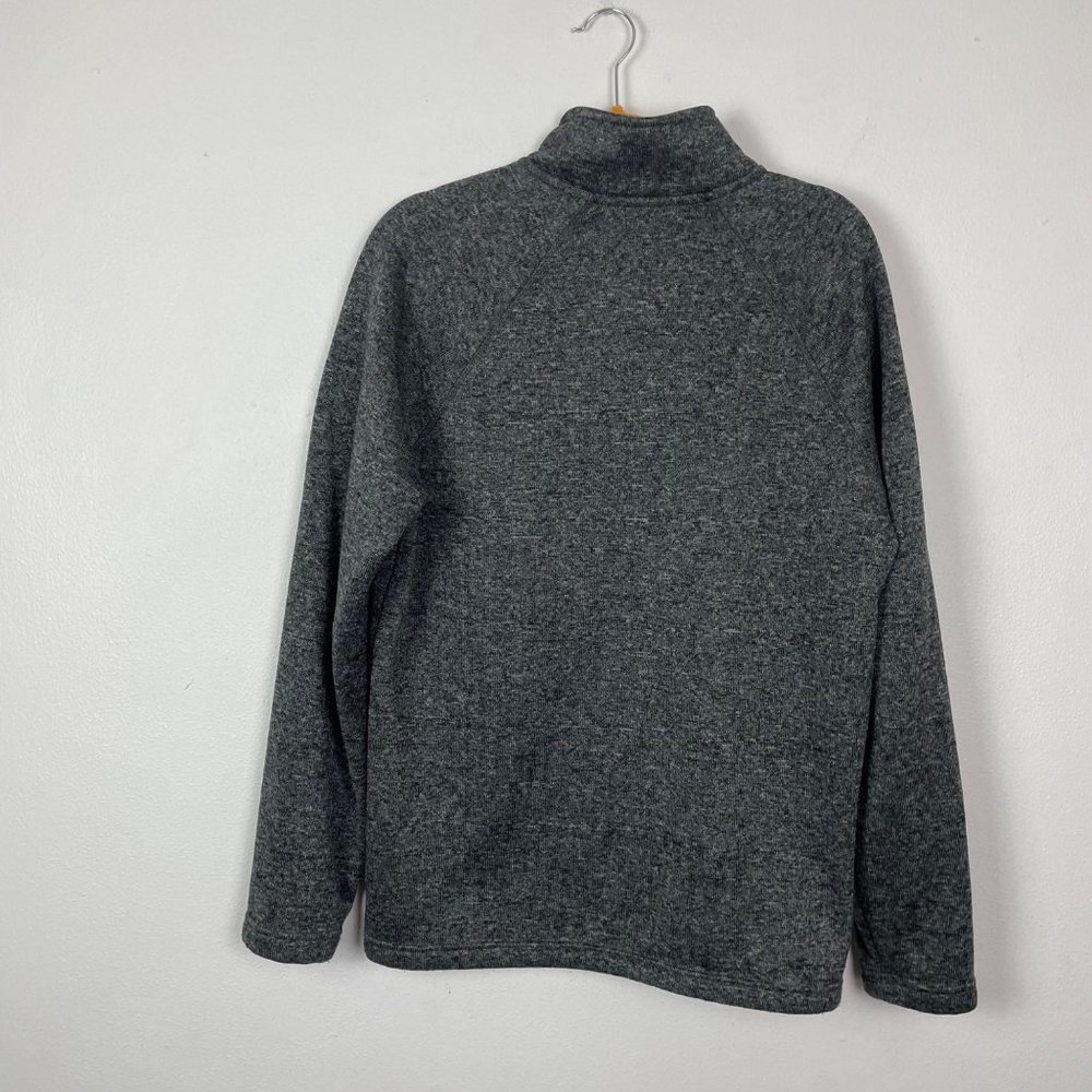 Eddie Bauer Men's Sz L Gray‎ Quarter Zip Pullover Outdoor Sweatshirt Warm - Picture 7 of 8